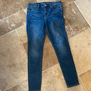 American Eagle size 14 Long high rise jeans